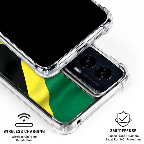 Jamaica Flag Moto G Power 5G (2024) Clear Case