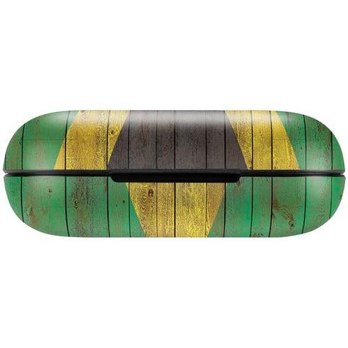 Jamaican Flag Dark Wood Amazon Echo Buds Skin