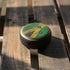 Jamaican Flag Dark Wood Amazon Echo Dot Skin