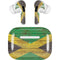 Jamaican Flag Dark Wood AirPods Skins