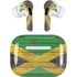 Jamaican Flag Dark Wood AirPods Skins
