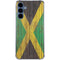 Jamaican Flag Dark Wood Galaxy A55 5G Clear Case