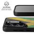 Jamaican Flag Dark Wood Galaxy S25 Kickstand Case