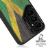 Jamaican Flag Dark Wood Galaxy S24 Ultra Kickstand Case