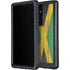 Jamaican Flag Dark Wood Galaxy S24 Ultra Waterproof Case