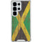 Jamaican Flag Dark Wood Galaxy S25 Ultra Clear Case