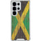Jamaican Flag Dark Wood Galaxy S25 Ultra Clear Case