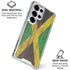 Jamaican Flag Dark Wood Galaxy S25 Ultra Clear Case