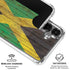 Jamaican Flag Dark Wood Galaxy S26 Clear Case
