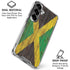 Jamaican Flag Dark Wood Galaxy S26 Clear Case