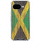 Jamaican Flag Dark Wood Google Pixel 9a Clear Case