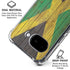 Jamaican Flag Dark Wood Google Pixel 9a Clear Case