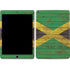 Jamaican Flag Dark Wood iPad Skins