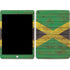 Jamaican Flag Dark Wood Apple iPad Skin