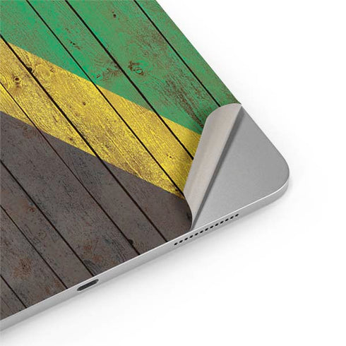Jamaican Flag Dark Wood iPad Pro 13in M4 (2024) Skin