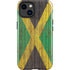 Jamaican Flag Dark Wood iPhone 15 Impact Case