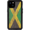 Jamaican Flag Dark Wood iPhone 15 Plus Waterproof Case