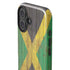 Jamaican Flag Dark Wood iPhone 16 Impact Case