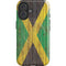 Jamaican Flag Dark Wood iPhone 16 Plus Magsafe Impact Case
