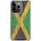 Jamaican Flag Dark Wood iPhone 16 Pro Max Clear Case