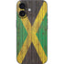Jamaican Flag Dark Wood iPhone 16 Skin