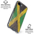 Jamaican Flag Dark Wood iPhone 16e Clear Case