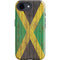 Jamaican Flag Dark Wood iPhone 16e Impact Case