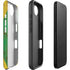 Jamaican Flag Dark Wood iPhone 16e Impact Case