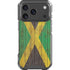 Jamaican Flag Dark Wood iPhone 17 Pro Clear Case