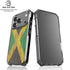 Jamaican Flag Dark Wood iPhone 17 Pro Clear Case
