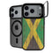 Jamaican Flag Dark Wood iPhone 17 Pro Max Kickstand Case