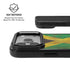 Jamaican Flag Dark Wood iPhone 17 Pro Max Kickstand Case