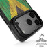 Jamaican Flag Dark Wood iPhone 17 Pro Max Kickstand Case