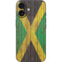 Jamaican Flag Dark Wood iPhone 17 Skin