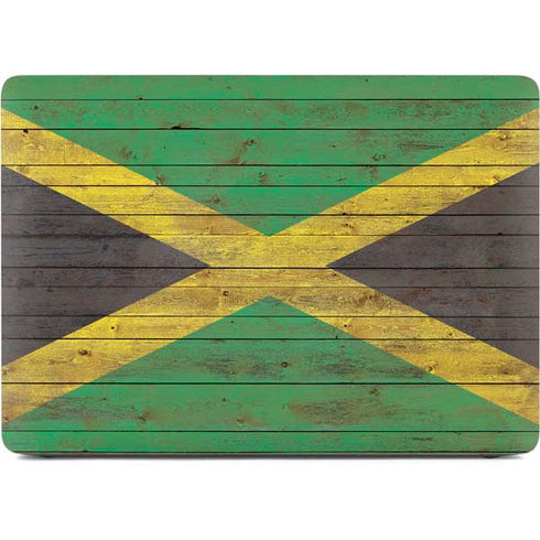 Jamaican Flag Dark Wood Apple MacBook Air Skin