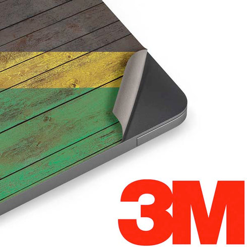 Jamaican Flag Dark Wood Apple MacBook Air Skin