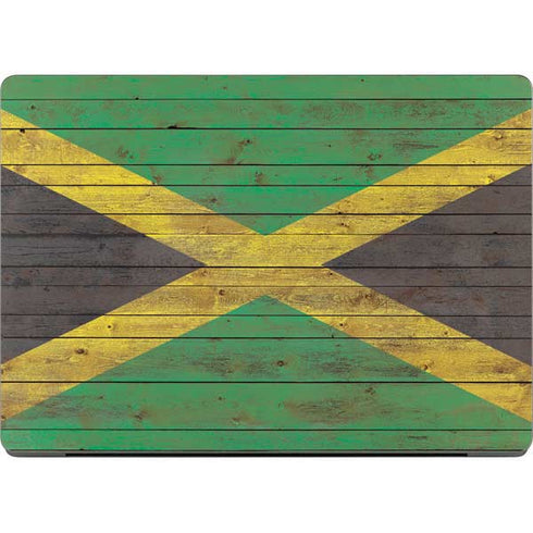 Jamaican Flag Dark Wood Apple MacBook Pro 14-inch Skin