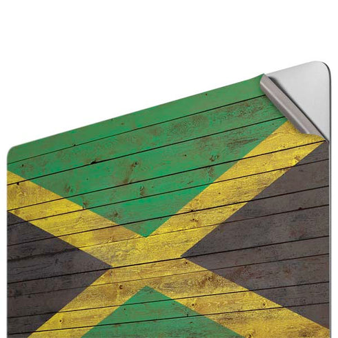 Jamaican Flag Dark Wood Apple MacBook Pro 16-inch Skin