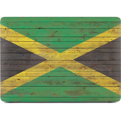 Jamaican Flag Dark Wood Apple MacBook Pro 16-inch Skin