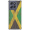 Jamaican Flag Dark Wood Moto G Power 5G (2025) Clear Case