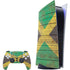Jamaican Flag Dark Wood PlayStation PS5 Skins