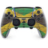 Jamaican Flag Dark Wood PS5 DualSense Edge Pro Controller Skin