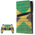 Jamaican Flag Dark Wood PlayStation PS5 Skins