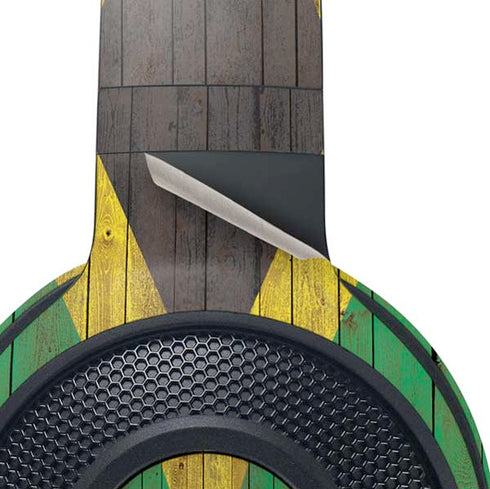 Jamaican Flag Dark Wood Razer Kraken X Skin