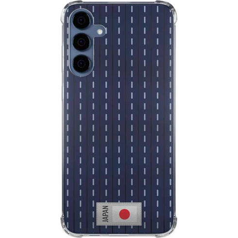 Japan Soccer Flag Galaxy A35 5G Clear Case
