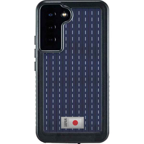 Japan Soccer Flag Galaxy S24 Plus Waterproof Case