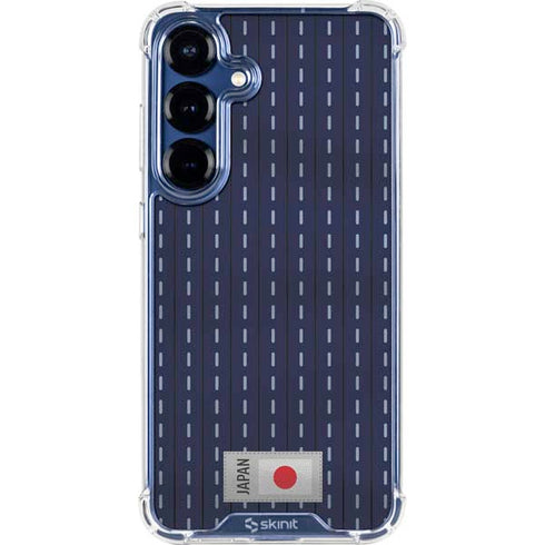 Japan Soccer Flag Galaxy S25 Clear Case