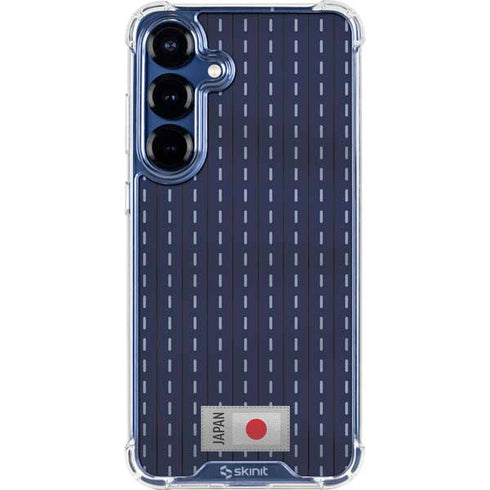 Japan Soccer Flag Galaxy S25 Plus Clear Case