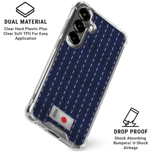 Japan Soccer Flag Galaxy S26 Clear Case