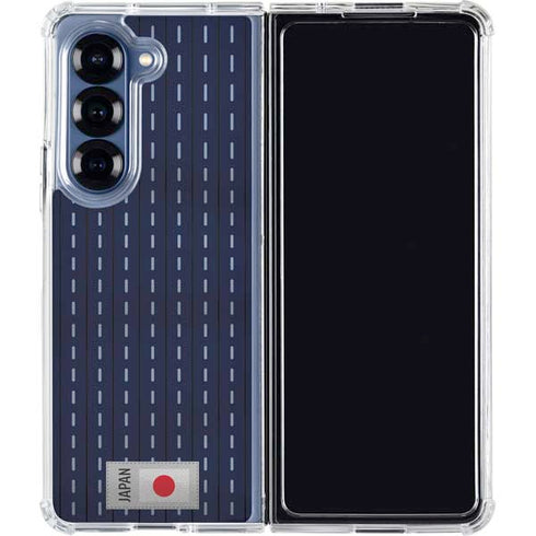 Japan Soccer Flag Galaxy Z Fold6 Clear Case